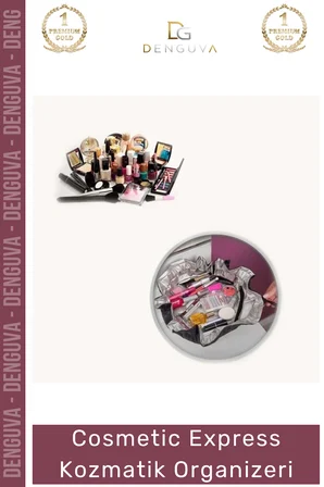 #MakyajÇantası Şık Büzgülü Pratik Makyaj Çantası Seyahat Tipi Düzenleyici Cosmetic Express Kozmetik Organizeri