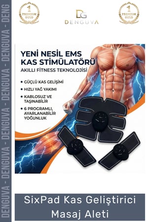 #MasajAleti SixPad Vücut Geliştirici Titreşimli Altı Modlu Profesyonel Kas Geliştirici Masaj Aleti