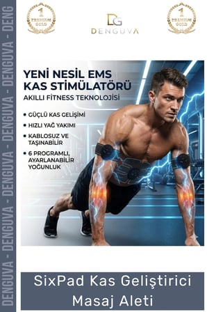 #MasajAleti SixPad Vücut Geliştirici Titreşimli Altı Modlu Profesyonel Kas Geliştirici Masaj Aleti