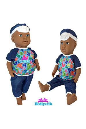 Oyuncak Büyük Boy Türkçe Konuşan Siyahi Kel Et Bebek Oyun Arkadaşım 60 Cm