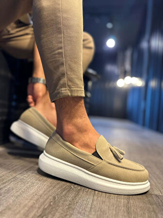 Pabucmarketi Erkek Günlük Spor Klasik Ayakkabı Vizon Süet