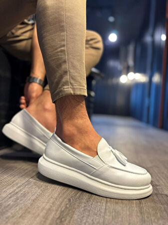 Pabucmarketi Erkek Günlük Spor Klasik Ayakkabı Beyaz