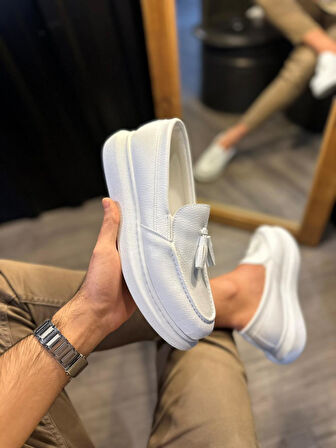 Pabucmarketi Erkek Günlük Spor Klasik Ayakkabı Beyaz