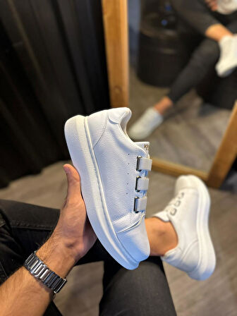Pabucmarketi Erkek Sneakers Ayakkabı Beyaz