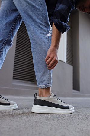 Pabucmarketi Erkek Sneakers Ayakkabı Taş