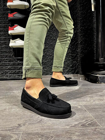 Pabucmarketi Erkek Loafer Ayakkabı Siyah