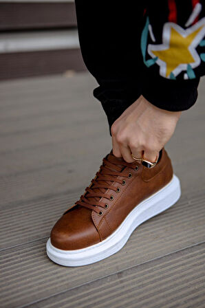 Pabucmarketi Erkek Günlük Ayakkabı Yüksek Taban Taba