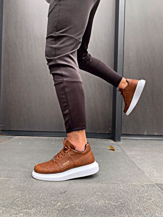 Pabucmarketi Erkek Günlük Ayakkabı Yüksek Taban Taba