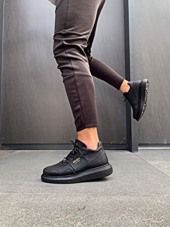 Pabucmarketi Erkek Günlük Ayakkabı Siyah (Siyah Taban)