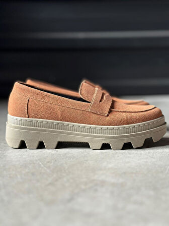 Pabucmarketi Erkek Yüksek Taban Klasik Ayakkabı Taba Süet