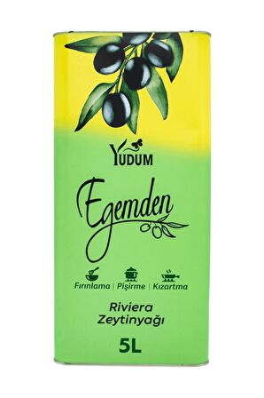 Yudum Riviera Zeytinyağı 5 lt Teneke 