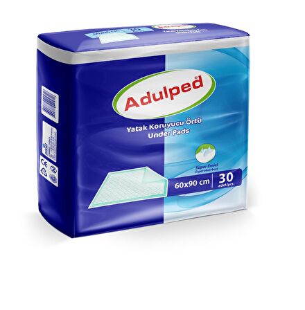 Adulped 60 x 90 cm Yatak Koruyucu Örtü 30 Adet