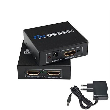 PrimeX PX-5002 1080P 2K 4K UHD 2 Port HDMI Spliter (Adaptörlü)