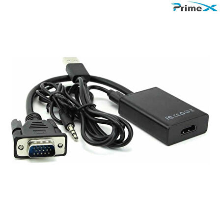 PrimeX PX-1250 Vga To Hdmi FullHD Görüntü Çevirici Aparat
