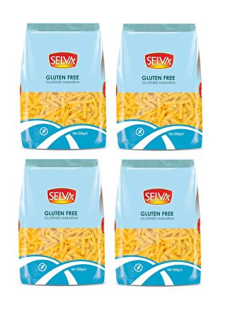 Selva Glutensiz Burgu Makarna 350 gr 4 Adet Fusilli Makarna