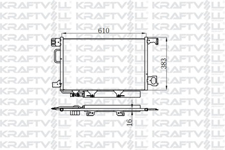 Mercedes Klima Radyatoru W203 02>07 Cl203 02>08 S203 03>07 C209 02>09 A209 03>10 - Kraftvoll 08060077