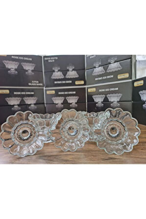 6lı Ayaklı Cam Şekerlik Lokumluk Şekerlik Zyn-965