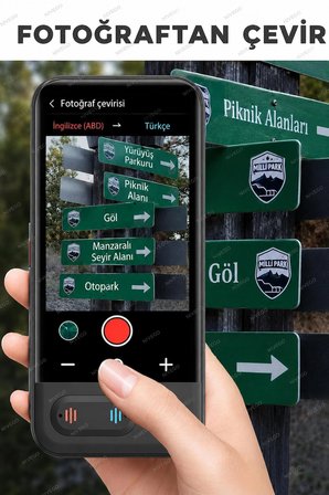 Nvg AI Akıllı Sesli Tercüman Cihazı Fotoğraftan Çeviri Anlık Dil Çevirisi 139 Dil Destekli Çevrimdışı ve Online Çeviri
