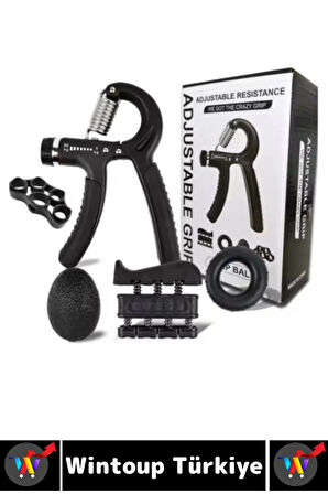 Ev Ofis Fizyoterapi Stres Yönetimi Antrenman El Parmak Güçlendirici Egzersiz 5 Parça Premium Set