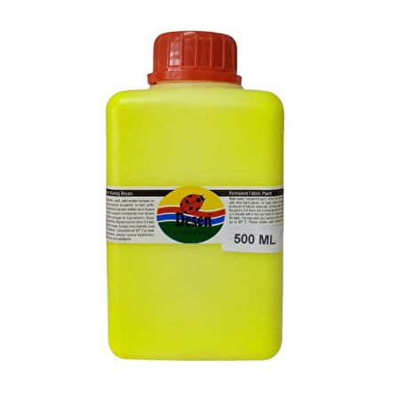 Kumaş Boyası 500ml Fosforlu Sarı