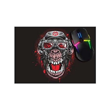 Crazy Monkey Gaming Oyuncu Mouse Pad