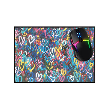 Lovely Hearts Gaming Oyuncu Mouse Pad