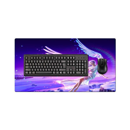 Anime Angel XL 70x40 Cm Oyuncu Gaming Mouse Pad