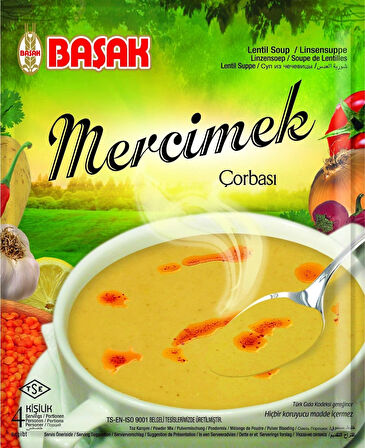 BAŞAK Çorba-Mercimek-70 gr. 12 Adet