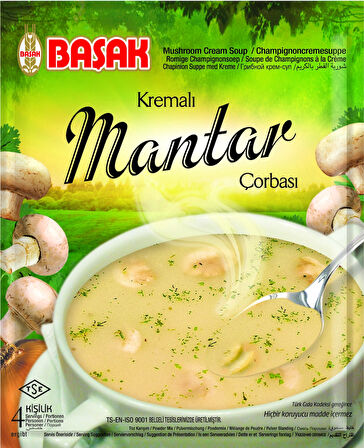 BAŞAK Çorba-Kremalı Mantar 60 gr.12 Adet
