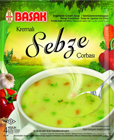 BAŞAK Çorba-Kremalı Sebze 65 gr.12 Adet