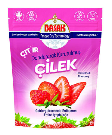 BAŞAK FREEZE DRİED-DONDURARAK KURUTULMUŞ ÇİLEK 18 gr. X 6 Adet