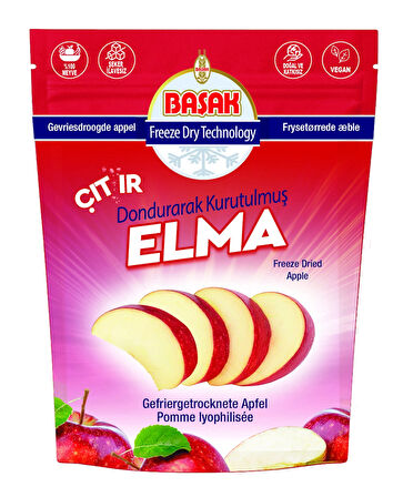 BAŞAK FREEZE DRİED-DONDURARAK KURUTULMUŞ ELMA 16 gr. X 6 Adet