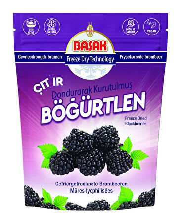 BAŞAK FREEZE DRİED-DONDURARAK KURUTULMUŞ BÖĞÜRTLEN 20 gr. X 6 Adet