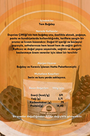 Organik Tam Buğday Unu 2'Lİ SET 250g