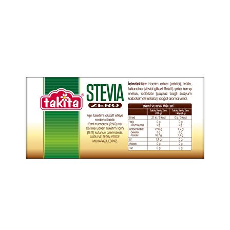 Takita Stevia Zero Kahverengi Küp Tatlandırıcı 225 gr X 3 Adet