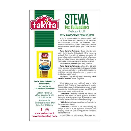 Takita Stevia Prebiyotik Lifli Toz Tatlandırıcı 500g