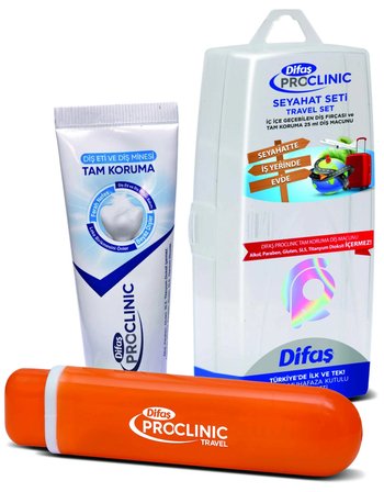 Difaş Pro Clinic Tam Koruma Diş Macunu & Seyahat Seti 
