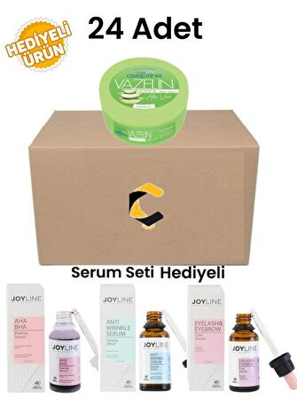 Cire Aseptine Aloe Vera Vazeline 150 ML 24 Adet+Joy Line 3'Lü Set