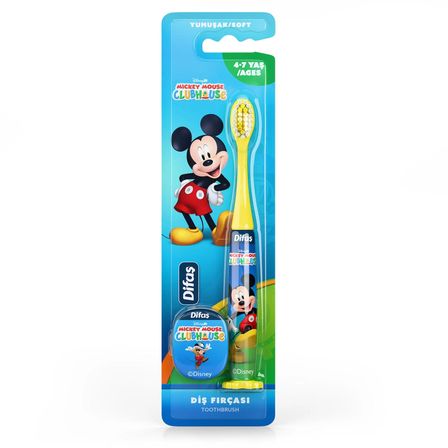 Difaş Mickey Mouse Yumuşak Kıllı Diş Fırçası 4-7 Yaş