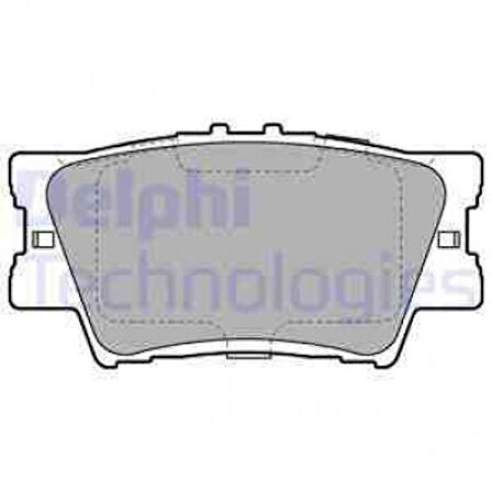 Toyota Arka Fren Balatası Toyota Rav 4 III 06-11 Camry 06-11 - Delphi Lp2004
