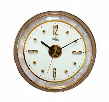 Enarose Bombe Camlı Duvar Saati A5234451 Ash