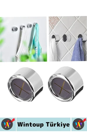 #Askı Montajsız Kendinden Yapışkanlı Kaydırmaz Mutfak Banyo Balkon Bez Lif Küçük Aksesuar Krom Kaplama Şık Estetik Pratik Tak Çıkar Havlu Askısı 4 Adet