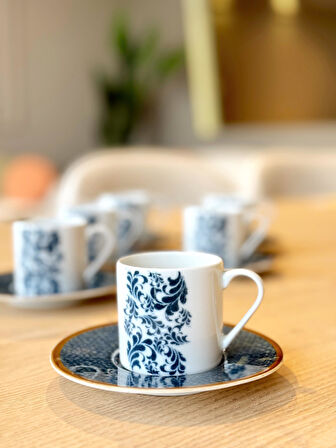 Porland Liny 6 Kişilik 12 Parça Kahve Fincanı Takımı 90cc 04PPO000637