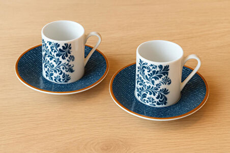 Porland Liny 2 Kişilik 4 Parça Kahve Fincanı Takımı 90cc 04PPO000637