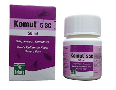 HEKTAŞ Komut 5 SC 50ml Karasinek, Sivrisinek Hamam Böceği İle Mücadele