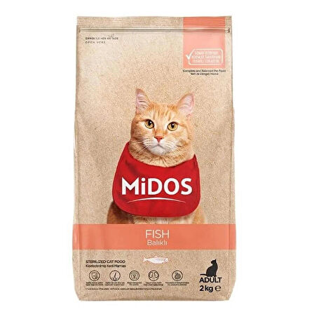 Midos Balıklı ve Pirinçli Kısırlaştırılmış Kedi Maması 15 Kg