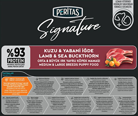 Signature Kuzulu Yavru Köpek Orta ve Büyük Irk - 3 kg