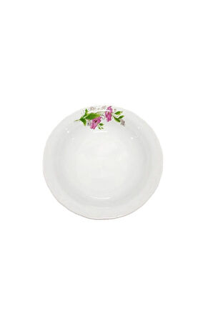 Beyaz Çukur Tabak 19 cm 12'li Lal