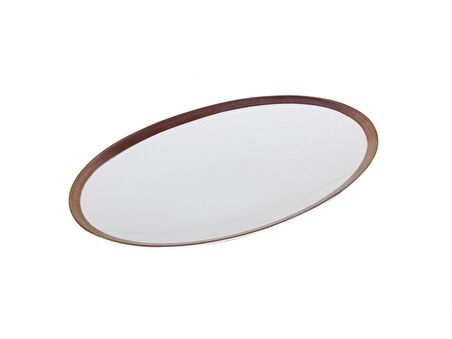 Porland Copper Line Kayık Tabak 24cm
