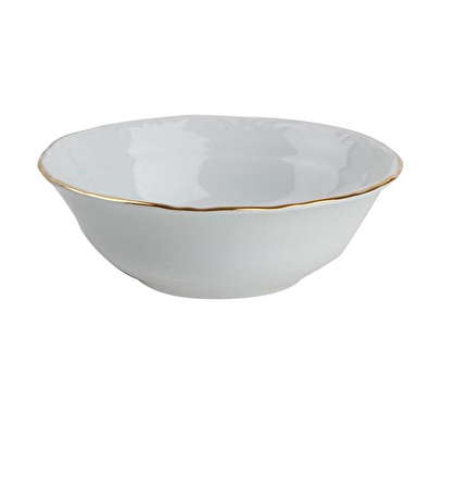 Porland porselen kase - 12 li yaldızlı yemek kasesi 13 cm.